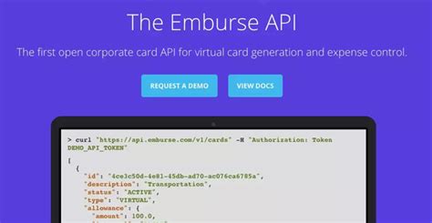 At emburse, our solutions combine technology and professional expertise to speed up your ap and expense processes regardless of industry or company size. Is there an API/Service that generates virtual credit card ...