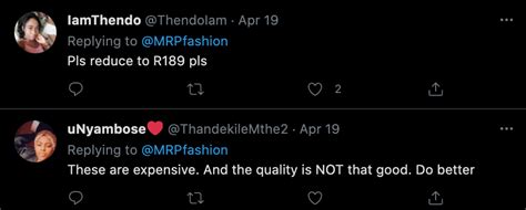 South Africans aren't impressed with Mr Price's new prices