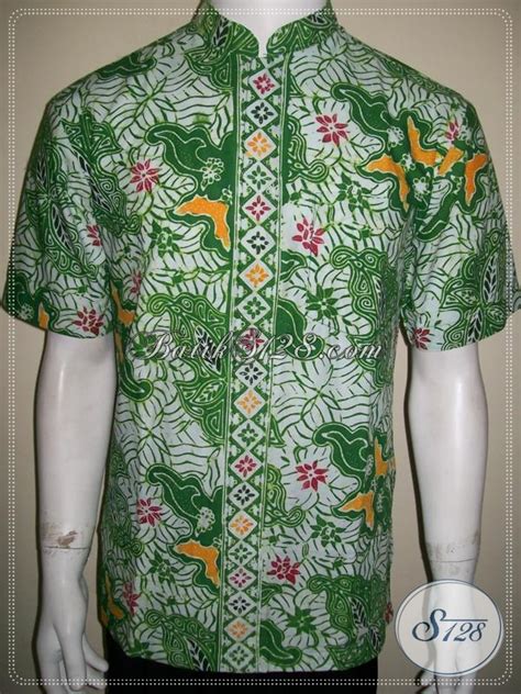 Ternyata padu padan warna baju ada. Baju Batik Koko Pria Modern Warna Hijau Elegan [LD1052CDK ...