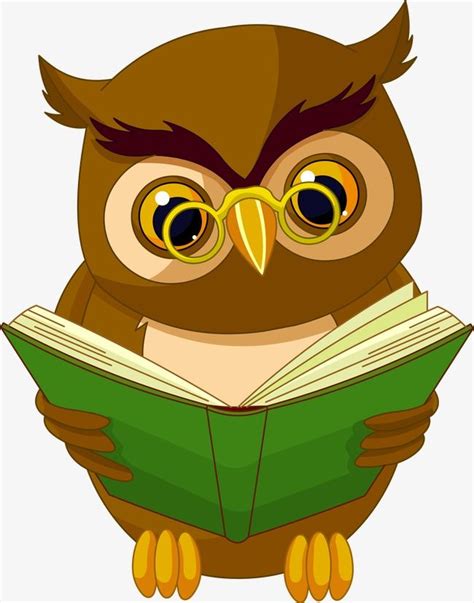 Owl Reading Reading Clipart Owl Clipart Nocturnal