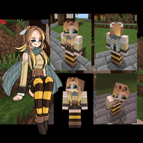 Minecraft Skins Bee ♥install Cute Bee Skin For Free Superminecraftskins