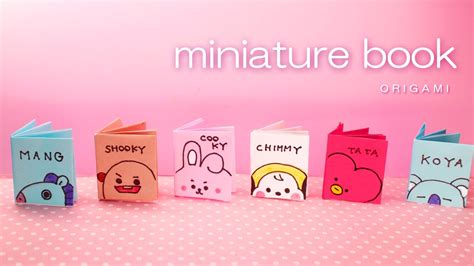 Origami Bt21 Miniature Book・mininote （豆本・小さいノート） Youtube