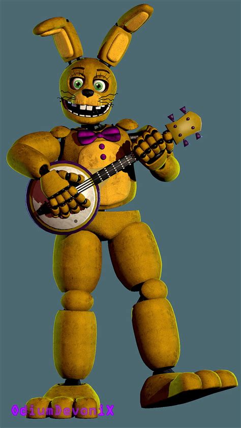 Spring Bonnie Blender Render By Cynfulentity Spring B