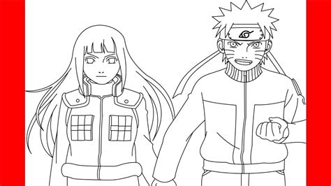 How To Draw Naruto And Hinata Holding Hands Step By Step Drawing