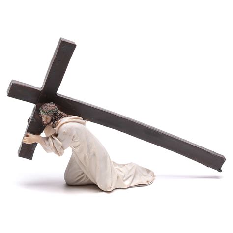 Jesus Carrying The Cross Statue 9 Cm Online Sales On