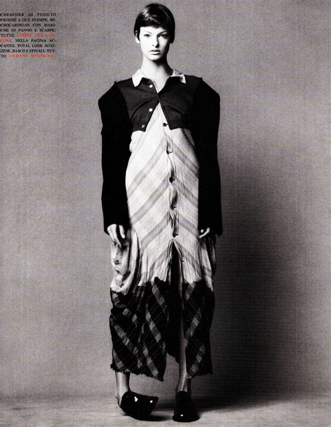 Linda Evangelista By Steven Meisel Vogue Italia Oct 1993 Fashion