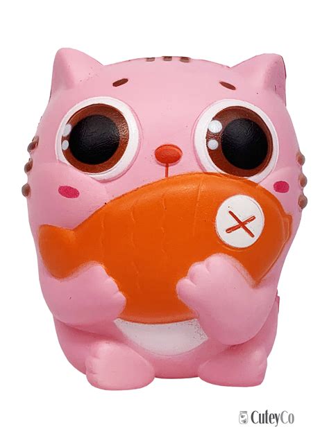 Pink Kitty Kawaii Squishies For Play And Stress Relief