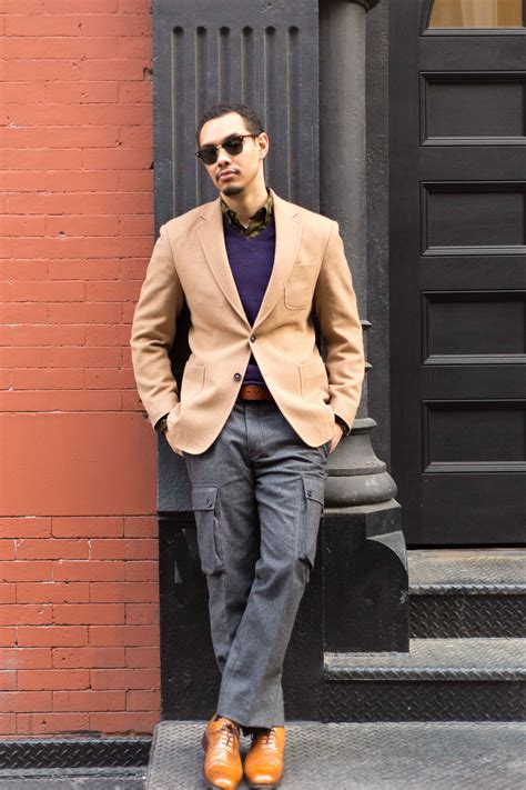 Vintage men's large camel hair coat full length hidden button front. Camel Hair Sport Coat | Uphairstyle