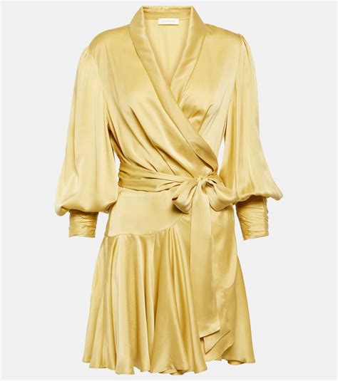 Zimmermann Silk satin wrap dress Zimmermann