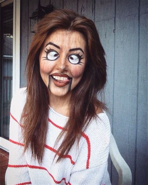 Up Close And Personal Wooden Ventriloquist Doll Halloween Makeup Diy