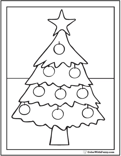 These coloring pages automatically download as a pdf file when you. Star Christmas Tree Coloring Pages