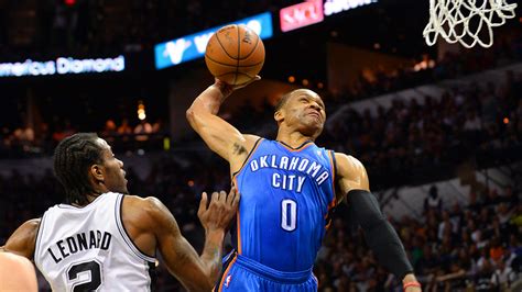Here are russell westbrook's best 28 career dunks to celebrate his 28th birthday today.about the nba: Russell Westbrook throws down an emphatic dunk in Game 5 ...