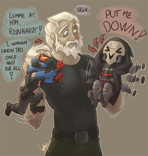 Grandpa Reinhardt With Images Overwatch Reaper Overwatch