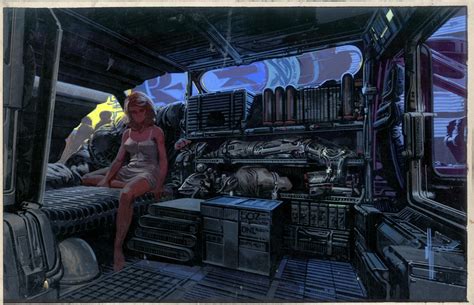 Interior Design Blade Runner Cyberpunk Futurism Syd Mead Blorgblorgblorg
