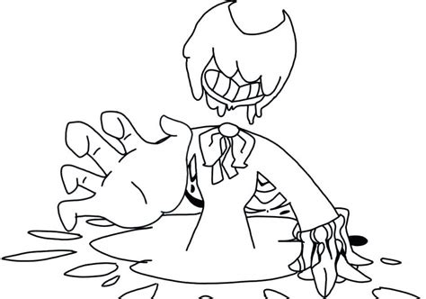 Bendy From Ink Coloring Page - Free Printable Coloring Pages for Kids