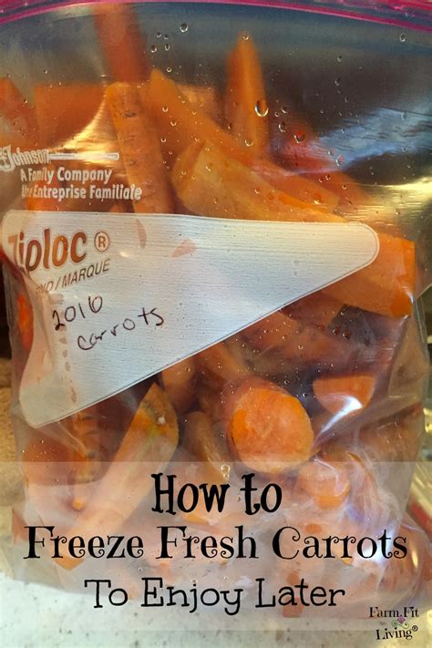 Freeze it for a day or night or 24 hours. How to Freeze Fresh Carrots to Enjoy Later | Farm Fit Living