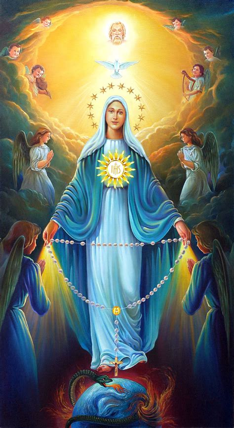 Today 7 October Is The Feast Day Of Our Lady Of The Rosary Blessed Mother Mary Mother Mary