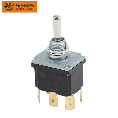 China LT C Spade Terminal Heavy Duty Toggle Switch DPDT ON OFF Manufacture And Factory LEMA