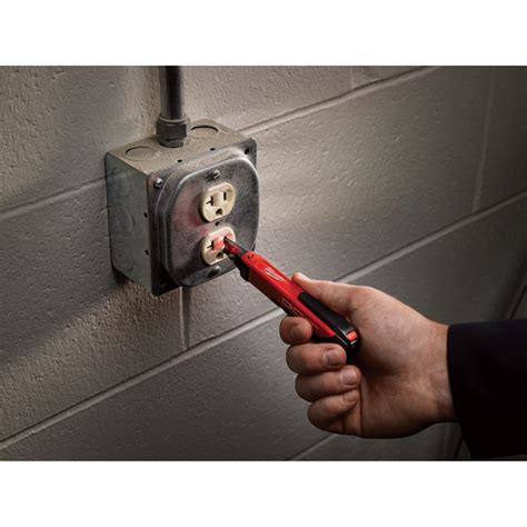 It's strength is in the fact that it does what it needs to without frills and without costing an arm and a leg. Milwaukee Voltage Detector with LED Light, Model# 2202-20 ...