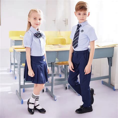 Students Summer School Uniforms Boys And Girls Chorus Clothing Short