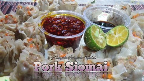 How To Make Homemade Pork Siomai I Siomai Recipe Filipino Style Youtube