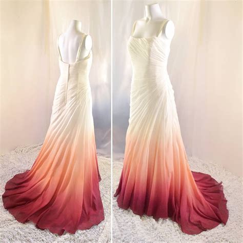 Dip Dye Wedding Dresses By Taylor Ann Linko Dip Dye Wedding Dress