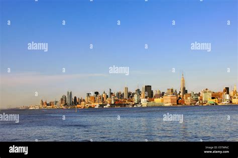 View Of New York City And Manhattan From Across The Hudson River In