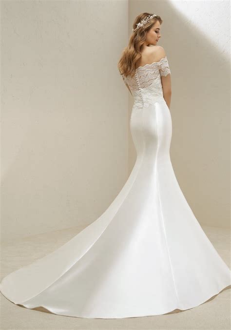 Pronovias Vani Fit And Flare Mikado Wedding Dress Designer Bridal Room