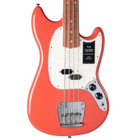 Fender Vintera ‘60s Mustang Bass Fiesta Red Reverb