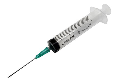 10ml Syringe With 21g Hypodermic Needle Rays Injlight Green 21g X 11