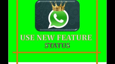 How To Use New Whatsapp Feature Status Youtube