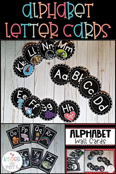 Alphabet Wall Cards for Word Walls | Alphabet wall cards, Alphabet wall