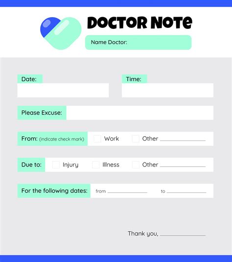 Best Blank Printable Doctor Note Pdf For Free At Printablee