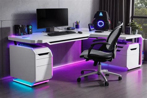 Top 5 L Shape Gaming Desks With Led Lights And Drawers 2024