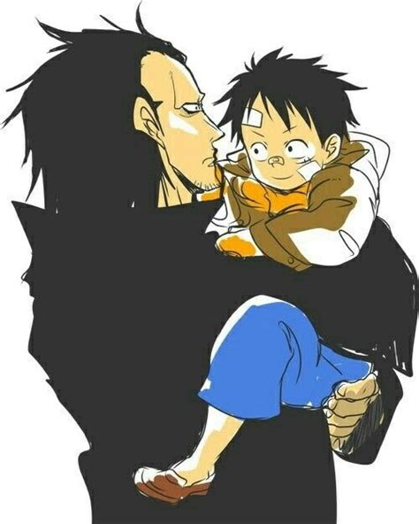 Dragon Luffy Father Son Cute Young Childhood Bandages One Piece