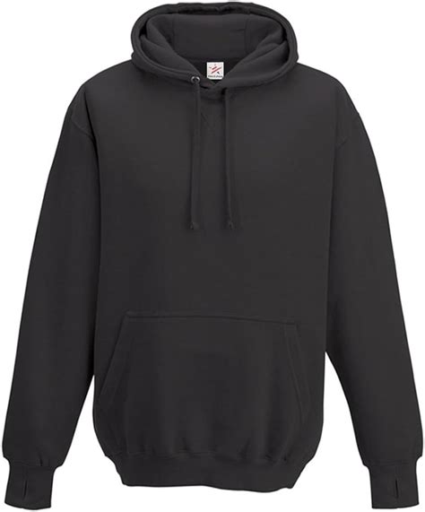 Plain Charcoal Street Hoodie With Thumb Holes Plus 1 T Shirt With