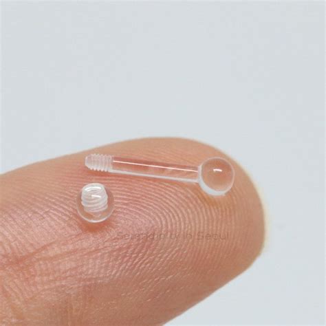 Clear Piercing Retainer And Hider In 16g Piercing Retainers Septum Piercing Jewelry Body Jewelry