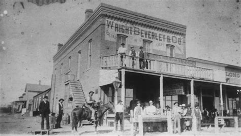 Dodge City Kansas Circa 1880 The Long Branch Saloon Is Partially