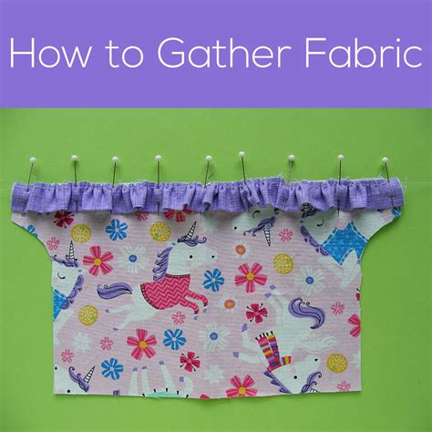 How To Gather Fabric Video Shiny Happy World