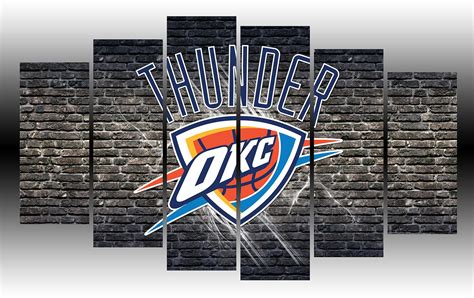 Oklahoma City Thunder NBA Basketball Wall Art | Thunder nba, Oklahoma city thunder, Okc thunder 