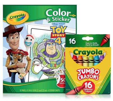 Giant coloring pages let kids use their imaginations for big coloring fun! Toy Story 4 Coloring Set with Jumbo Crayons | Crayola.com ...