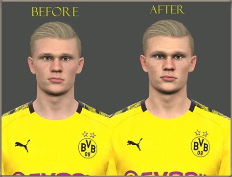 Pes stats for erling haaland in the 2013 pro evolution soccer format. Erling Haaland New Face V2 - PES 2017 - PATCH PES | New ...