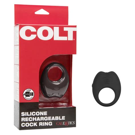 colt silicone rechargeable cock ring black