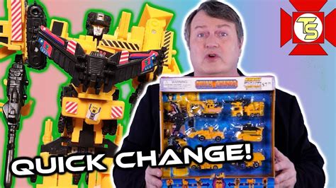 Transformers Devastator Quick Change Knock Off Review Youtube