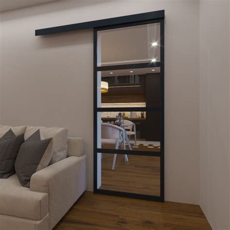 En effet, une porte à galandage permet à la porte de coulisser à l'intérieur d'une cloison. Porte Coulissante Aluminium Type Atelier Modèle Contemporain