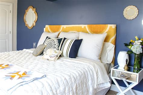 Navy And Gold Guest Bedroom Ideas Guest Bedroom Colors