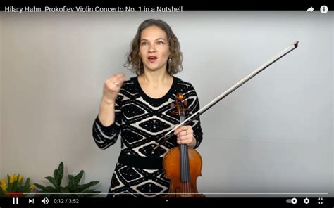 Hilary Hahn Prokofiev Violin Concerto No 1 In A Nutshell Hören Und Fühlen