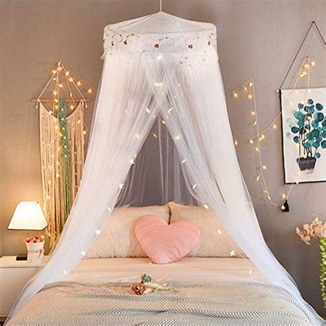 Girlchoice Princess Bed Canopy Mosquito Curtain White Girls Bed