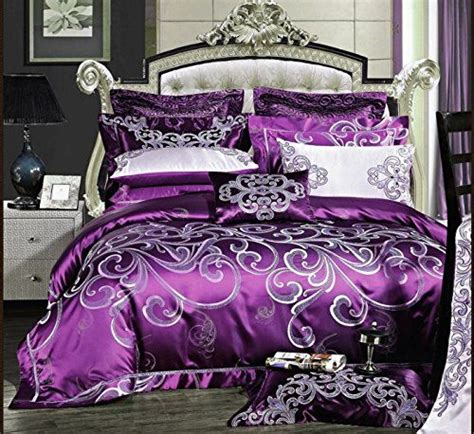 See more ideas about purple bedrooms, purple bedding, purple bedroom. Luxury European FADFAY Home Textile Purple Comforter Set ...
