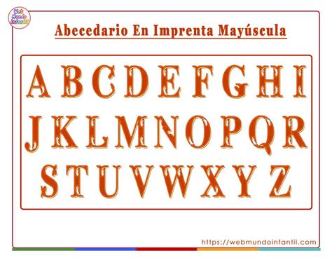 Introducir Imagen Abecedario En Letra Imprenta Mayuscula Y